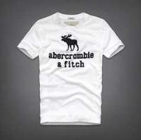 heren moose logo abercrombie fitch korte tees wit zwart Hoge Quaity lh716201